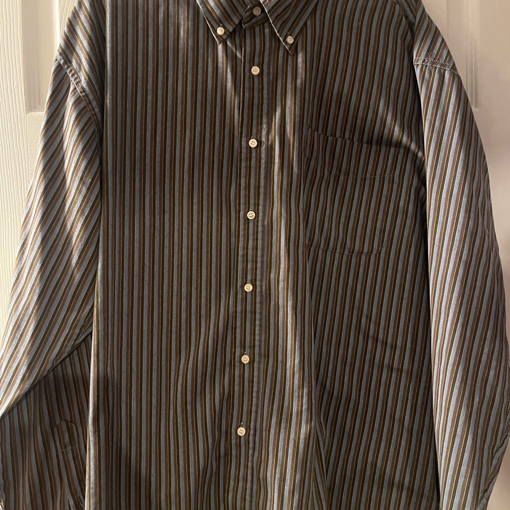Classic Striped Button-Down Shirt